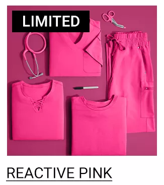 Reactive Pink Scrubs