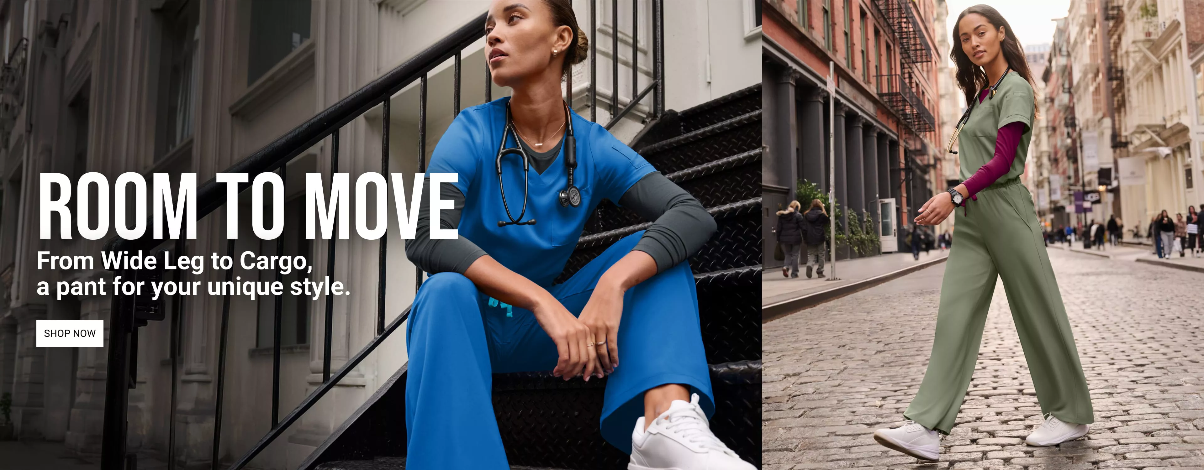 Room to Move Wide Leg Pant Scrubs