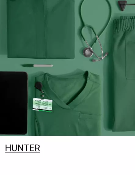 Hunter Green Color Scrubs