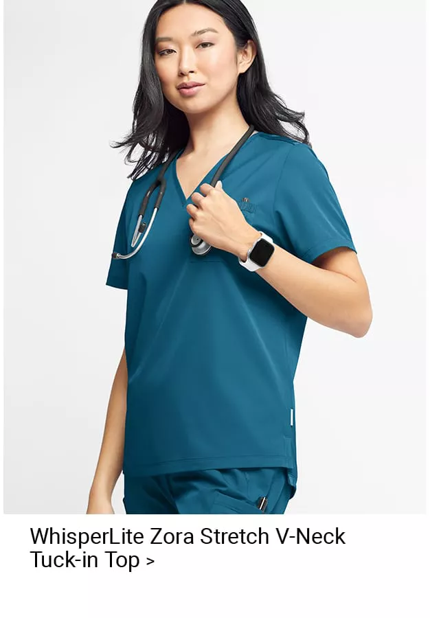WhisperLite Zora Scrub Top 