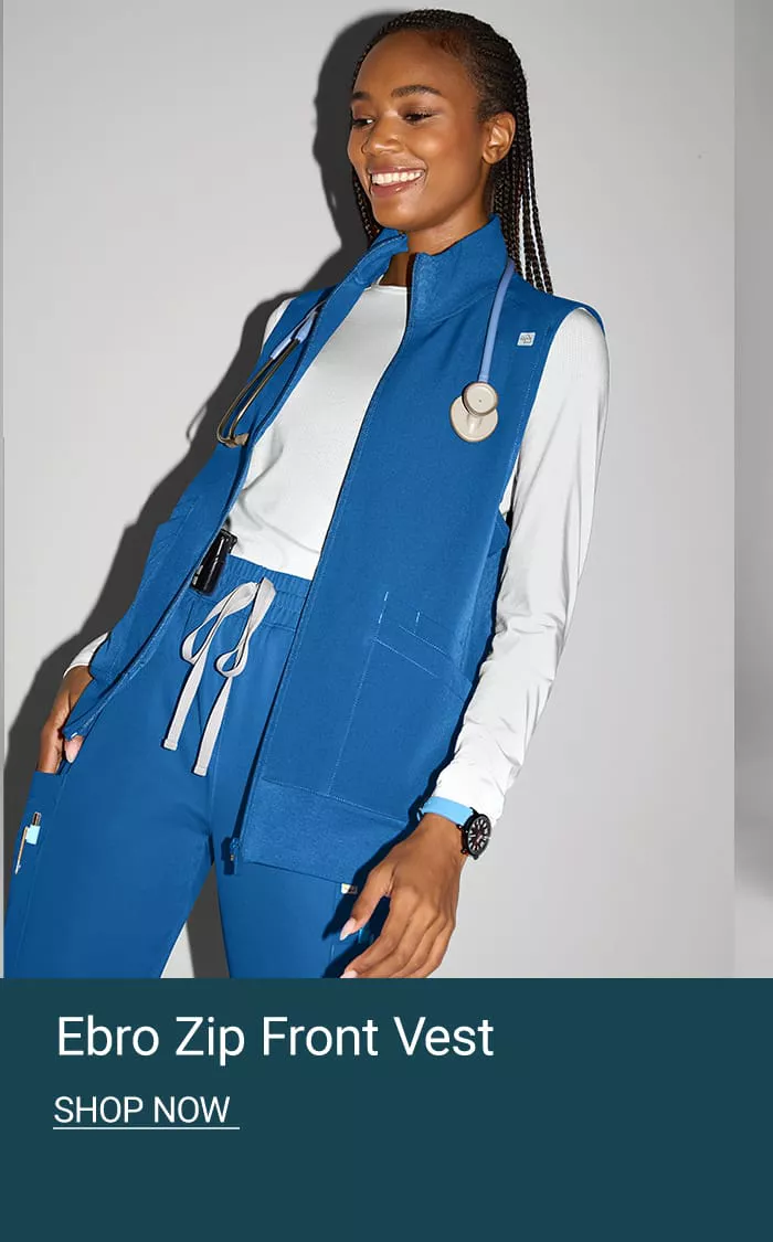Ebro Zip Front Scrub Vest