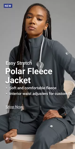 Chaqueta m&eacute;dica Easy Stretch de felpa
