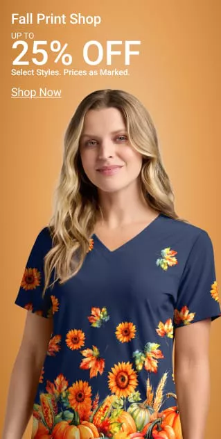 Fall Print Scrubs on Sale