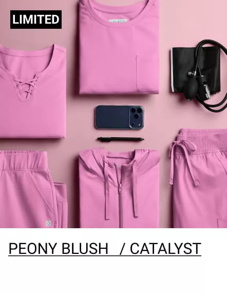 Peony Pink Blush/Catalyst Color Scrubs