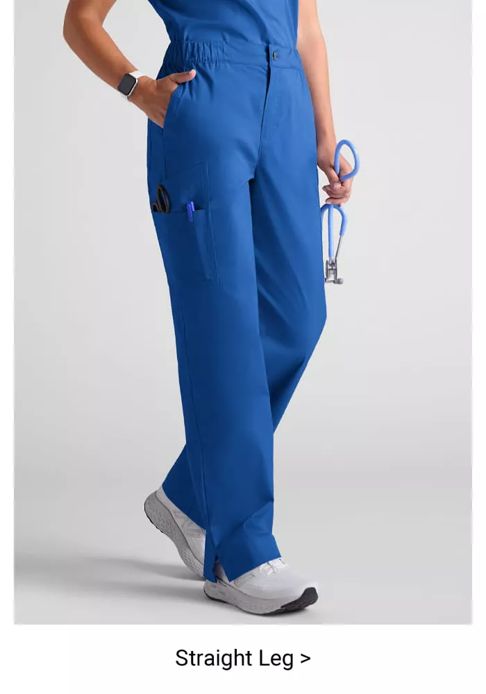 Straight Leg Scrub Pants