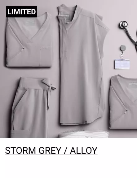 Storm Gray/ Alloy Color Scrubs