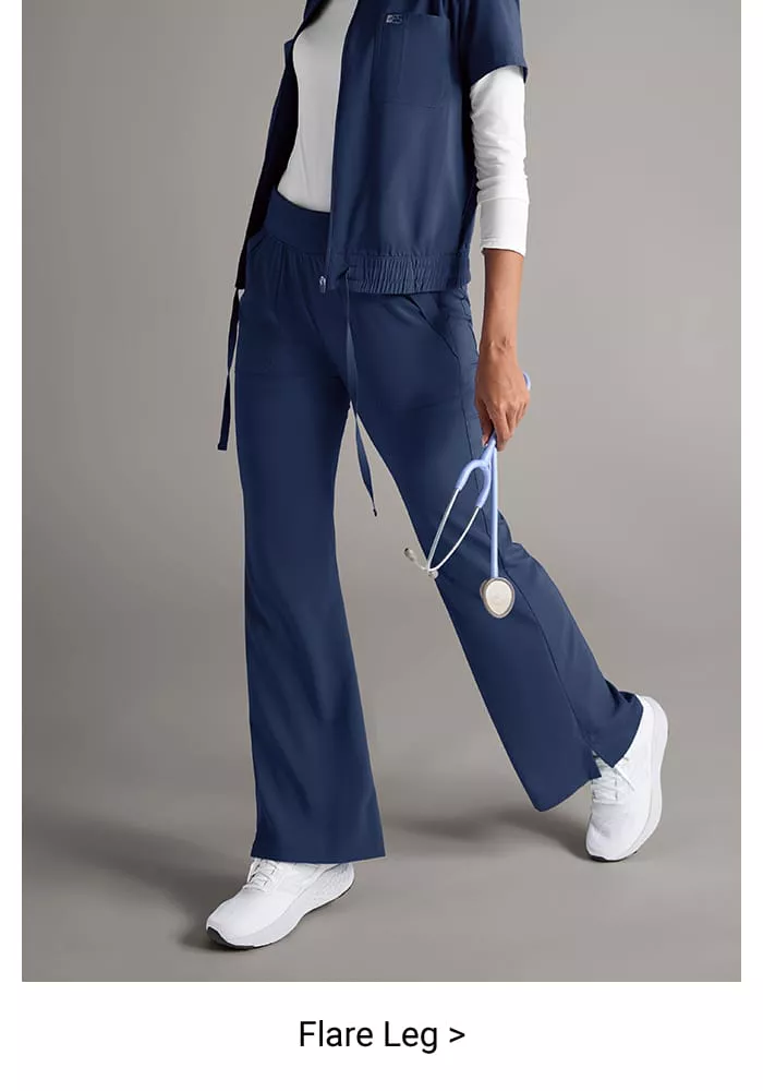 Flare Leg Scrub Pants