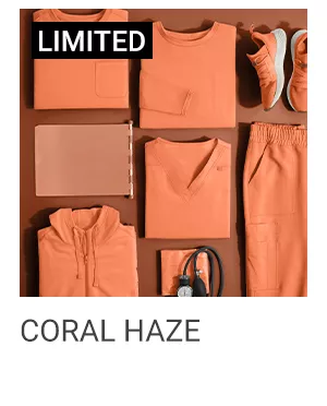 Coral Haze Orange Color Scrubs 