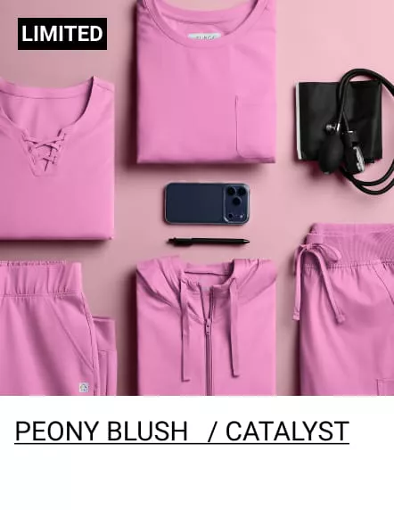 Peony Pink Blush/Catalyst Color Scrubs