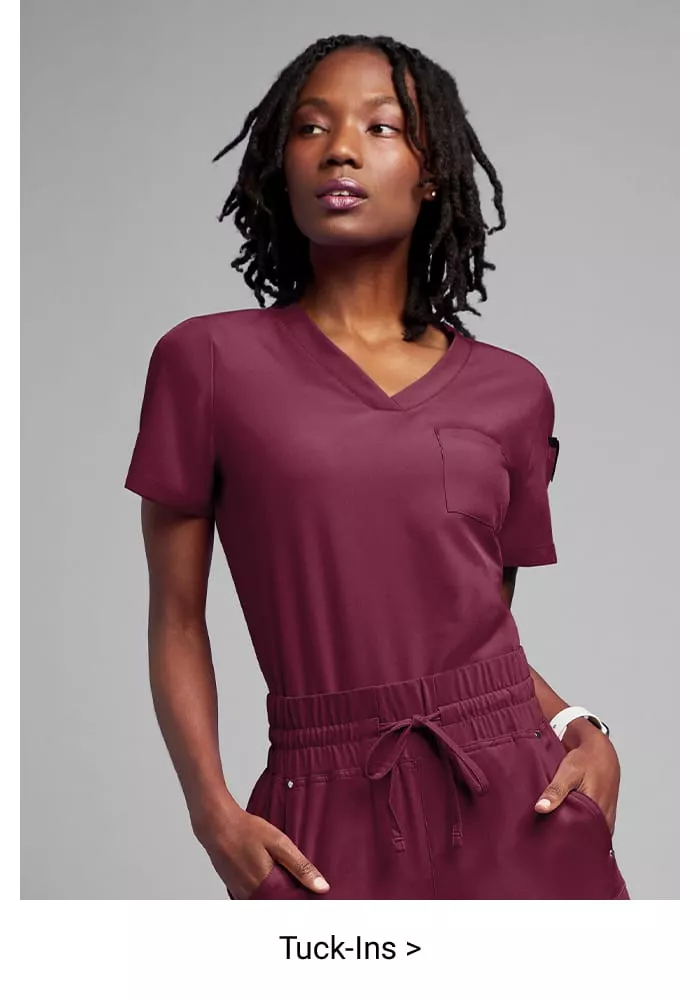 Women&rsquo;s Tuck-in Scrub Tops 