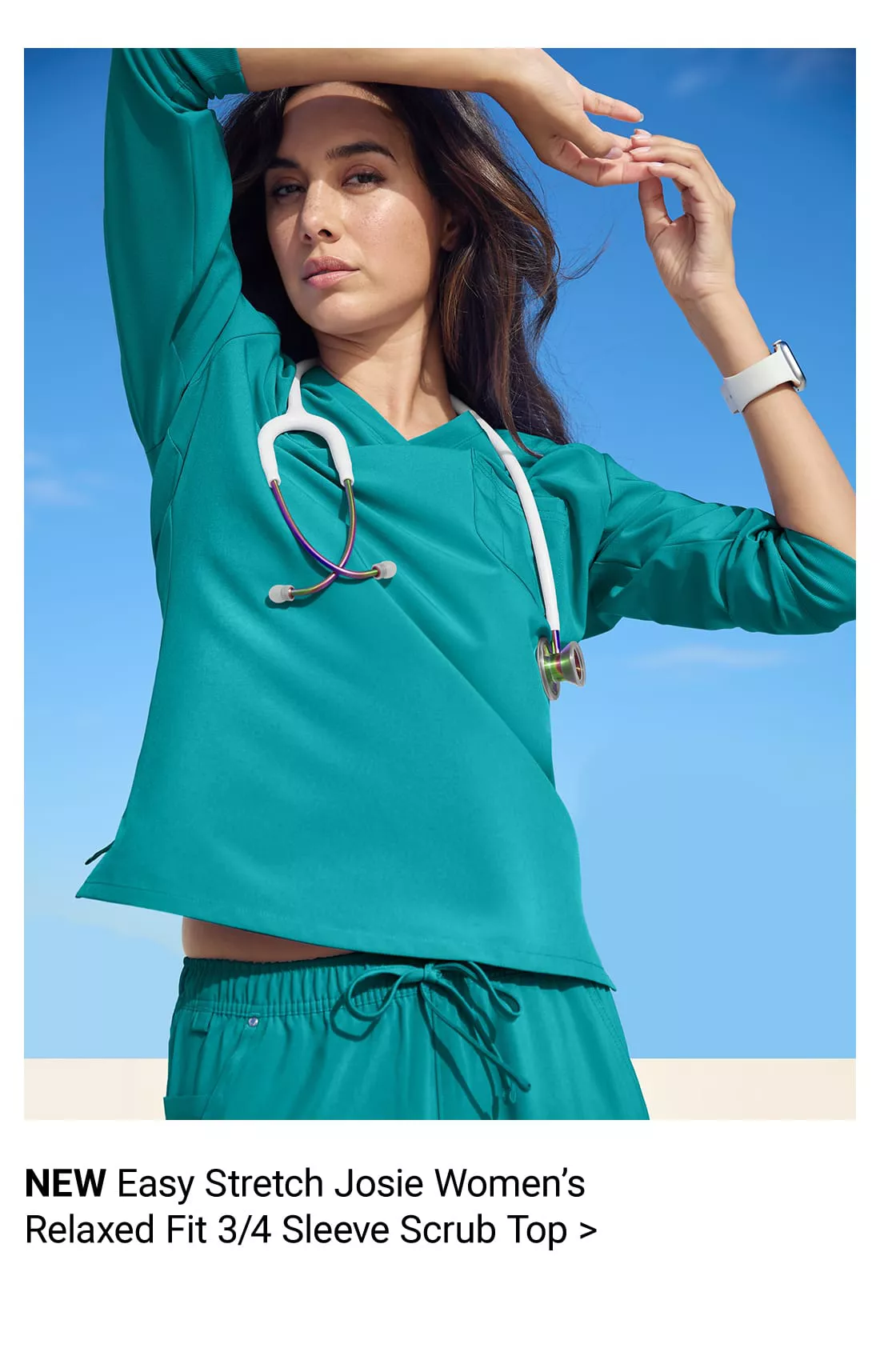 Easy Stretch Josie Scrub Top