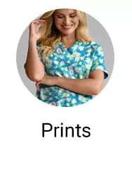 Women&rsquo;s Print Scrub Tops 