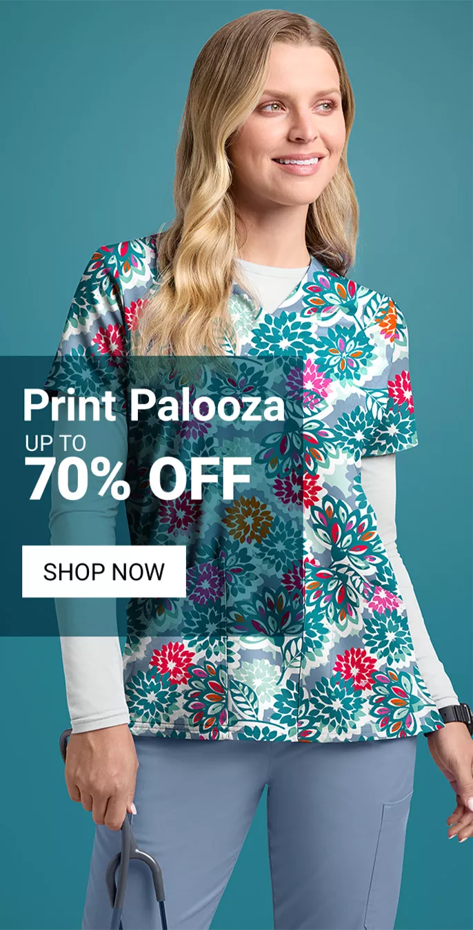 Cartoon Print Scrubs on Sale