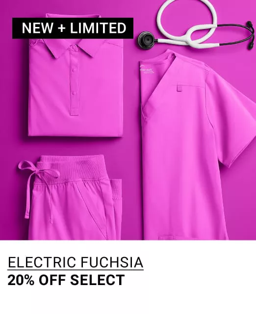 Electric Fuchsia Scrubs