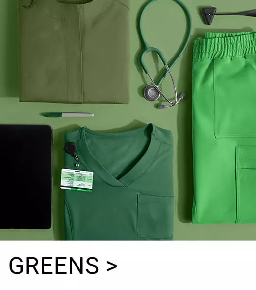 Green Color Scrubs