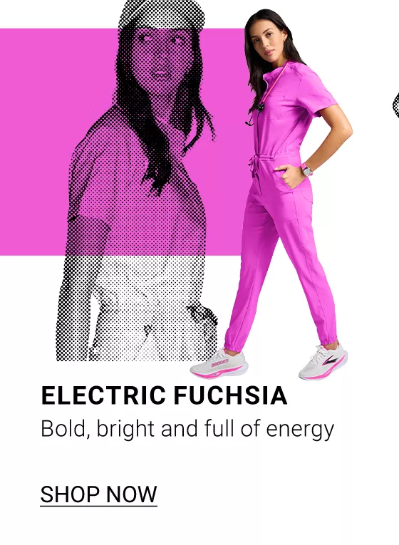 Electric Fuchsia Scrubs