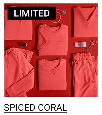 Spiced Coral Scrubs