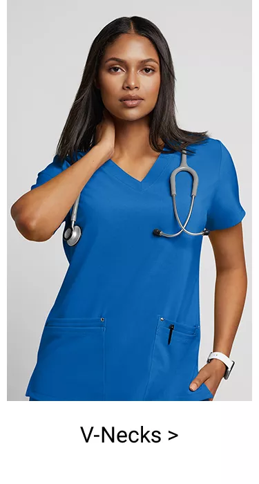 Women&rsquo;s V-Neck Scrub Tops 
