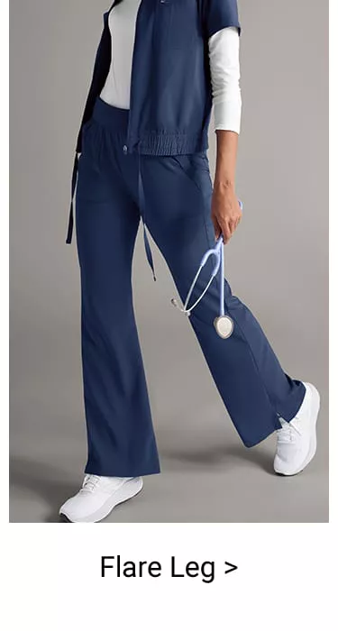 Flare Leg Scrub Pants
