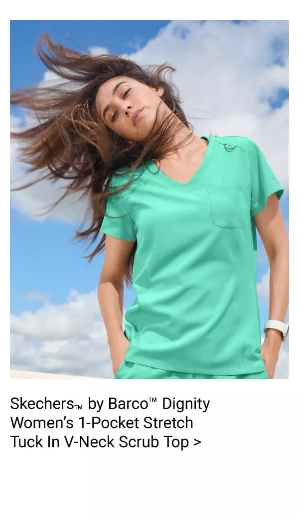 Skechers by Barco Dignity Women&rsquo;s 1-Pocket Scrub Top