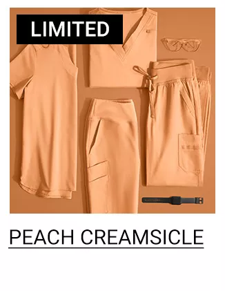 Peach Creamsicle Color Scrubs