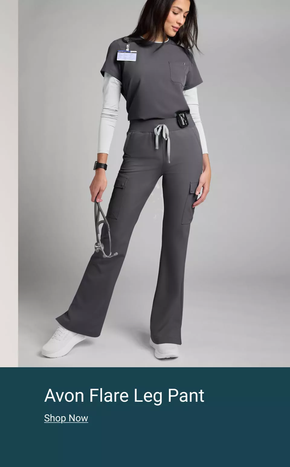 Avon Flare Leg Scrub Pant