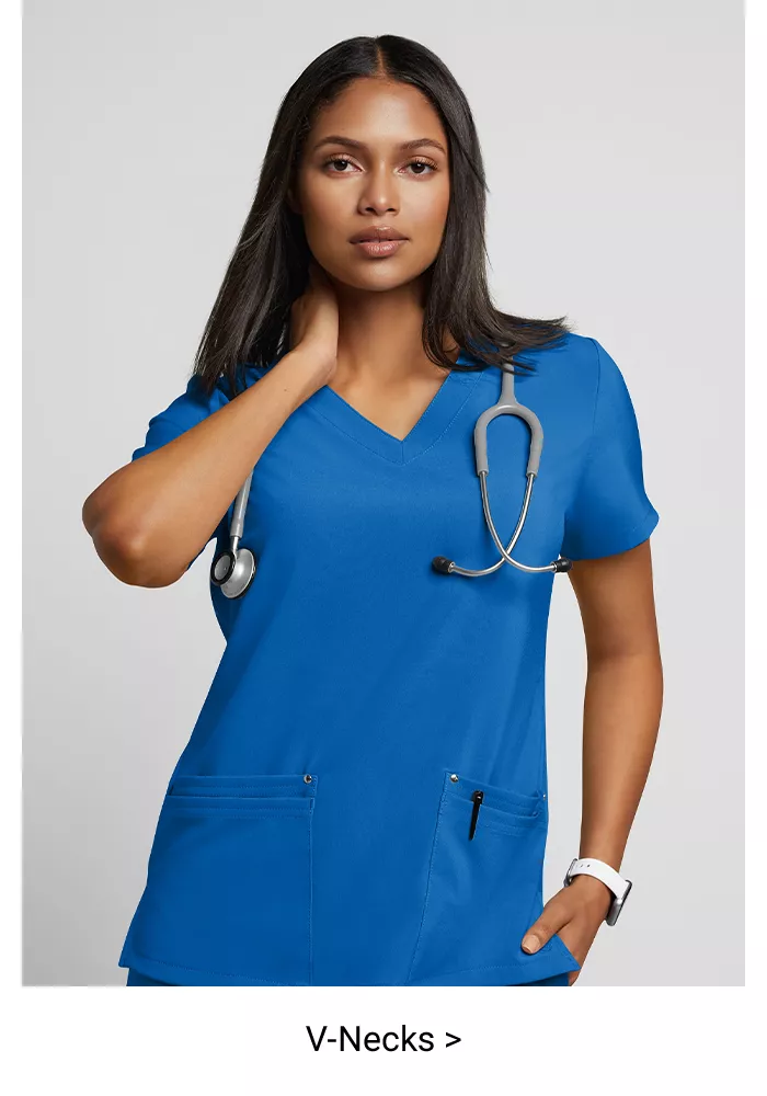 Women&rsquo;s V-Neck Scrub Tops 