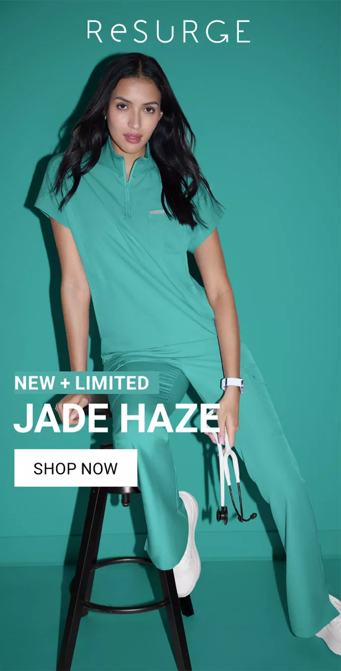 ReSurge Scrubs in Jade Haze