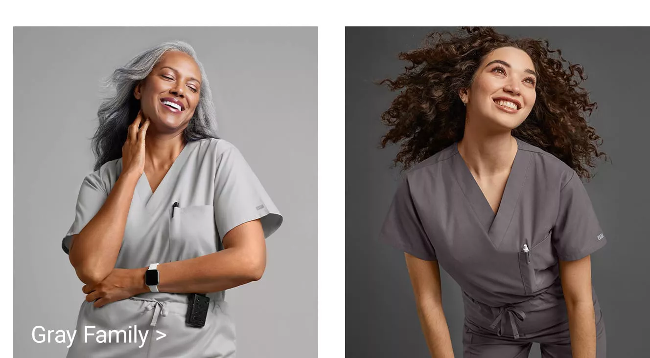 Gray Color Scrubs