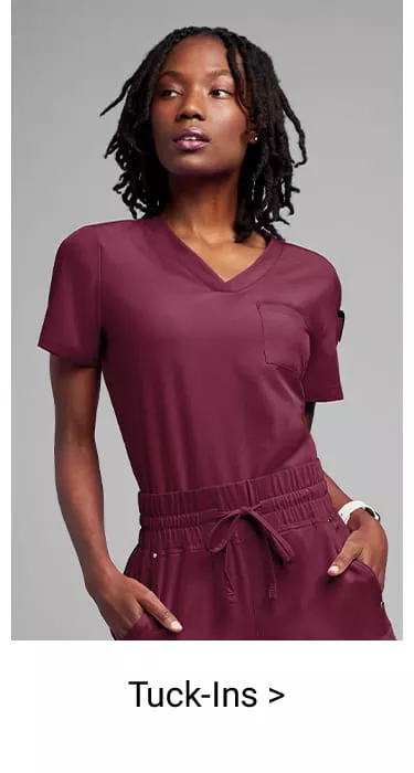 Women&rsquo;s Tuck-in Scrub Tops 