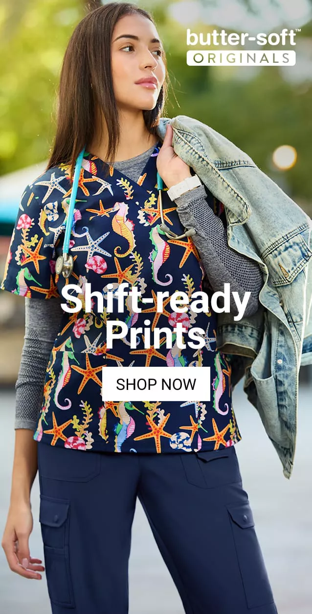 Butter-Soft Originals Print Scrubs 