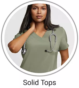 Women&rsquo;s Solid Scrub Tops 