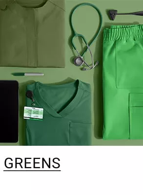 Green Color Scrubs