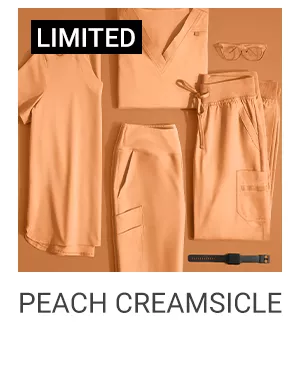 Peach Creamsicle Color Scrubs