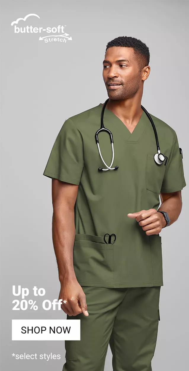 Men&rsquo;s Butter-Soft Stretch Scrubs 