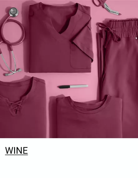 Wine Color Scrubs