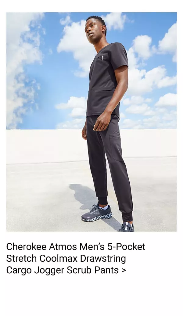 Cherokee Atmos 5-Pocket Men&rsquo;s Scrub Jogger Pants