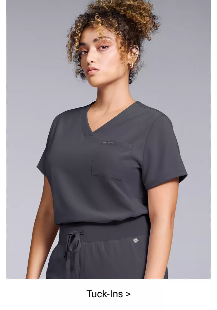 Women&rsquo;s Tuck-in Scrub Tops 
