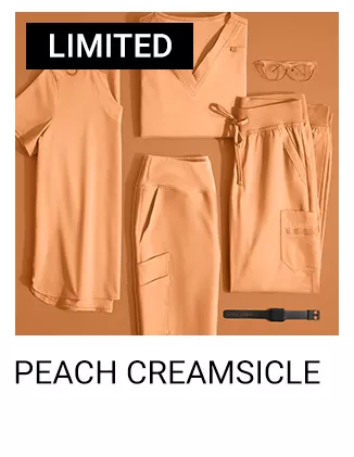 Peach Creamsicle Color Scrubs