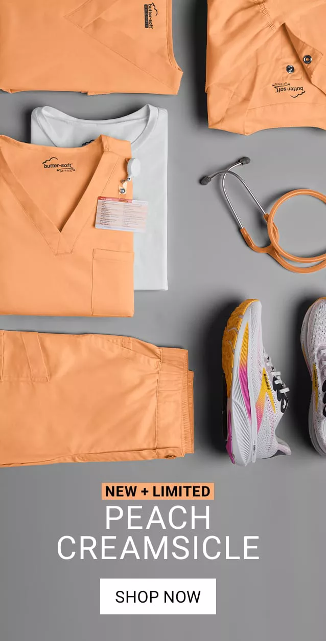 Peach Creamsicle Color Scrubs