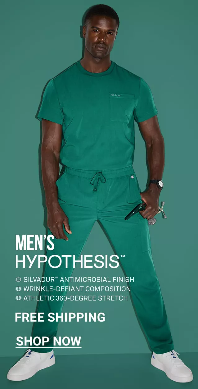 Men&rsquo;s Free Shipping Hypothesis Scrubs