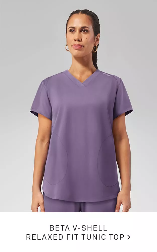 Beta V Shell Tunic Scrub Top 