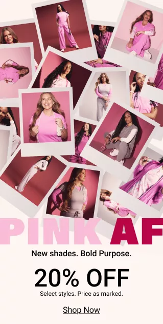 PINKAF Color Story including Peony Pink Blush Scrubs and Alloy Gray Scrubs on Sale