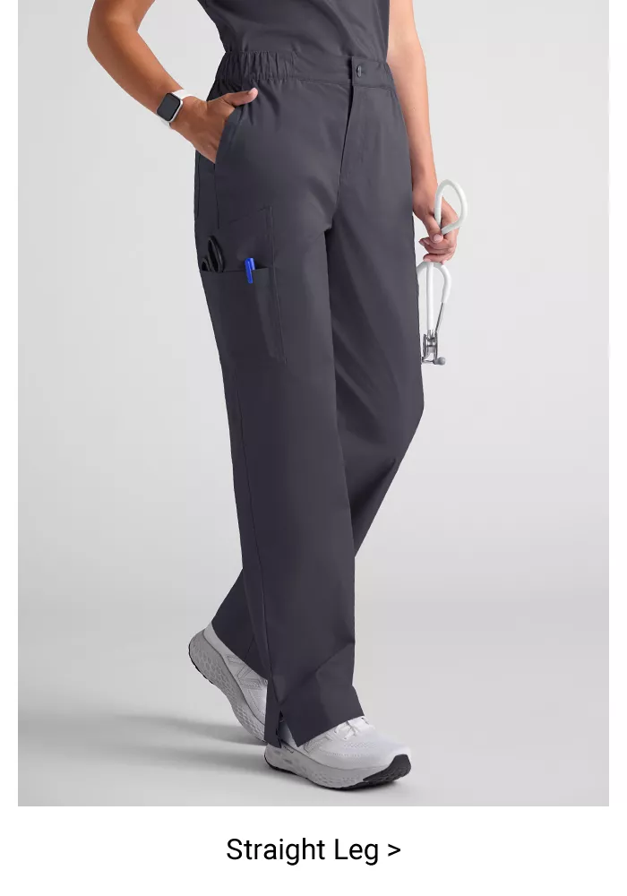 Straight Leg Scrub Pants
