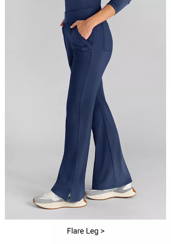 Flare Leg Scrub Pants 
