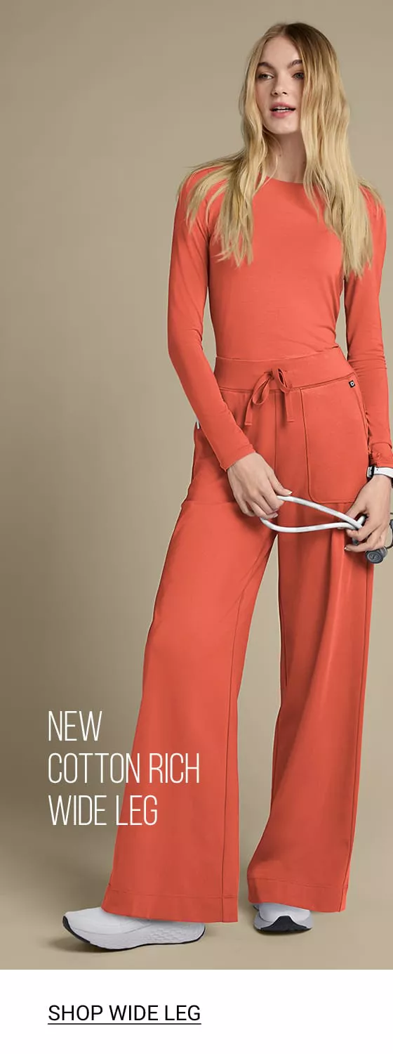 Shop Wide Leg Scrub Pants