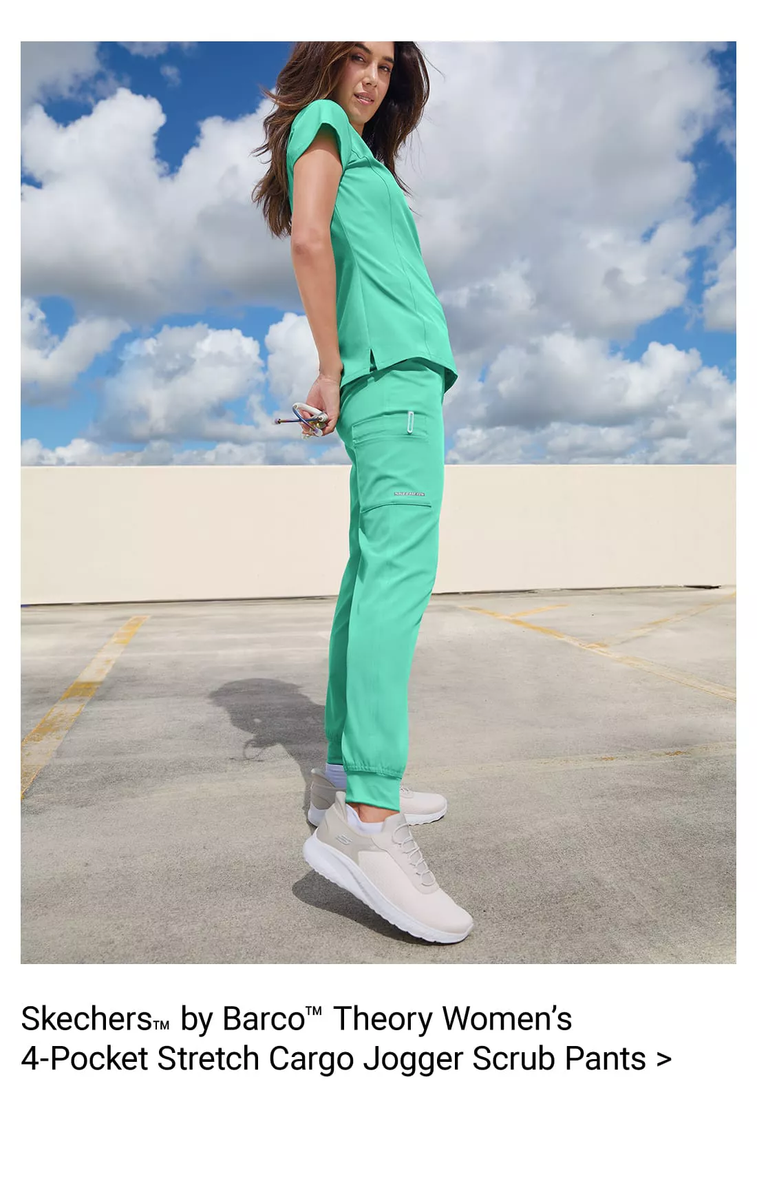 Skechers by Barco Theory Women&rsquo;s Cargo Jogger Scrub Pant