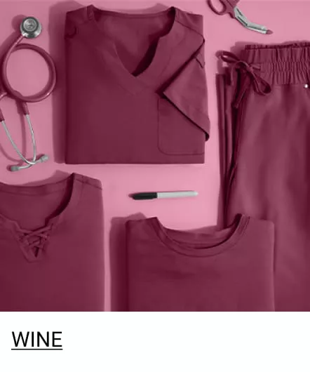 Wine Color Scrubs