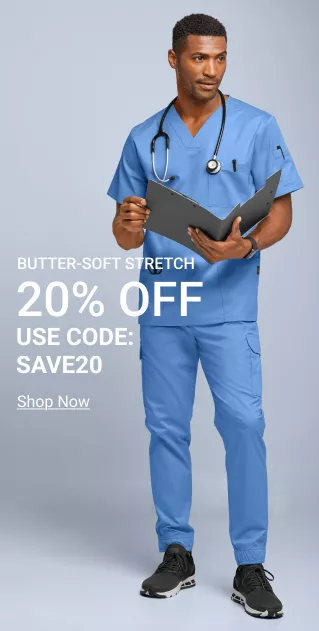 Men's Butter Soft Stretch Scrubs on Sale