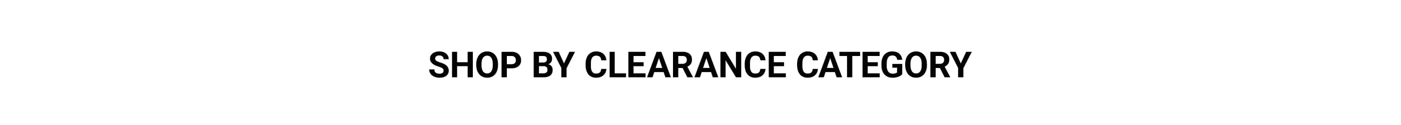 Shop Clearance